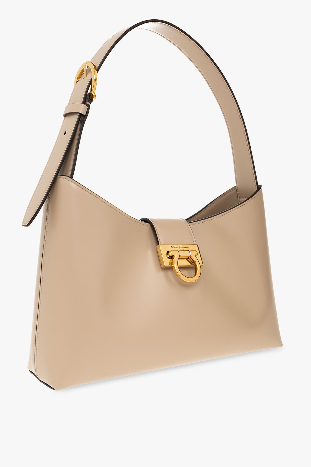 Beige 'Trifolio' shoulder bag FERRAGAMO